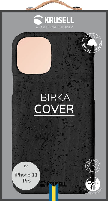 Coque Krusell Birka pour Apple iPhone 11 Pro, noire