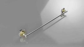 Porte-serviettes RETRO en laiton chromé doré 66,5x6,5x6,5 cm