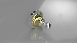 Patère RETRO en chrome-or 6,5x6,5x6,5 cm