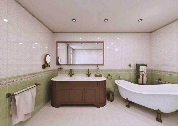 Porte-serviettes double RETRO laiton bronze 66,5x12,5x11,5 cm