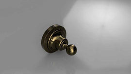 Patère RETRO en laiton 6,5x6,5x6,5 cm