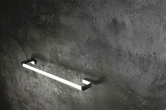 Porte-serviette mural SOLO en laiton chromé 60 x2,5 x8 cm