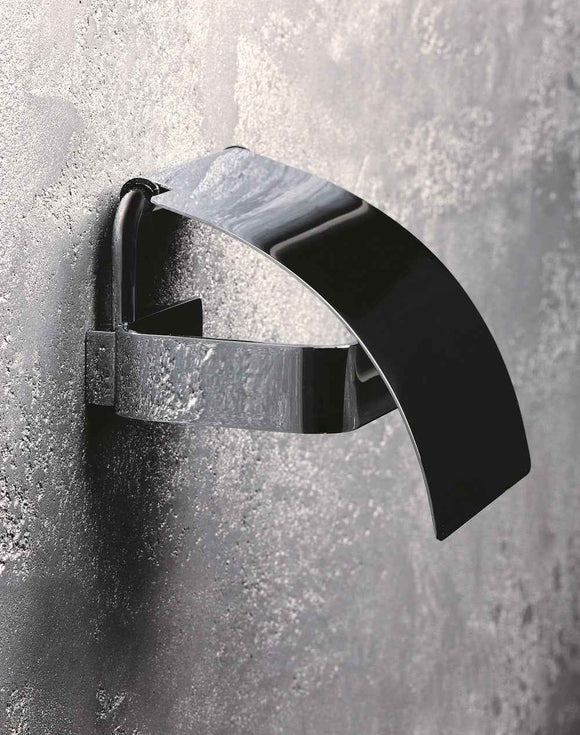 Dérouleur papier toilette SOLO en laiton chromé 12,9 x2,5 x8,2 cm