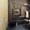 Porte serviette double VIA en chrome 50 x2 x13,2 cm