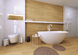 Etagère de douche murale WHITE 60 cm en verre