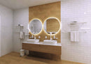 Porte-serviettes WHITE en laiton blanc 50,5cm