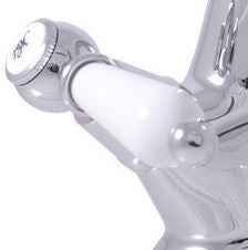 Mélangeur lavabo rétro MORAVA laiton chromé sans siphon