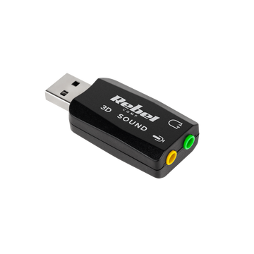 Rebel Sound Card USB / 3D Sound and Virtual 5.1 Sound