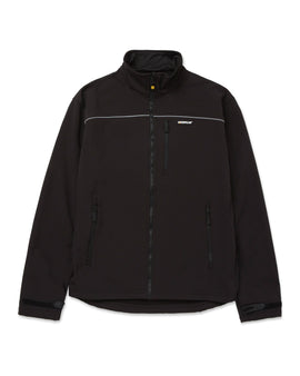 Soft shell jacket caterpillar black