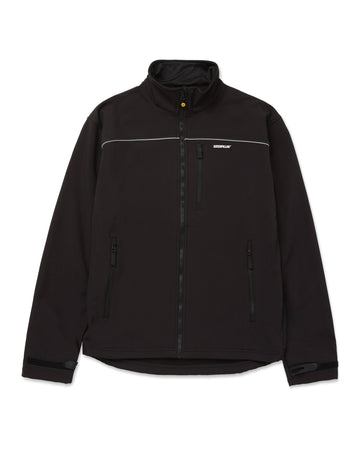 Soft shell jacket caterpillar black