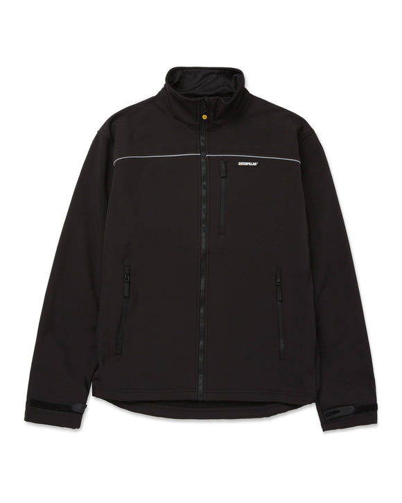 Soft shell jacket caterpillar black