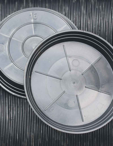 Soucoupe ronde plastique - coloris noir -