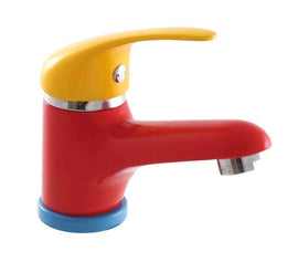 Mitigeur lavabo tricolore SAZAVA pour enfant sans siphon