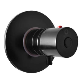 Mitigeur douche encastrable thermostatique en laiton noir