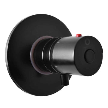 Mitigeur douche encastrable thermostatique en laiton noir