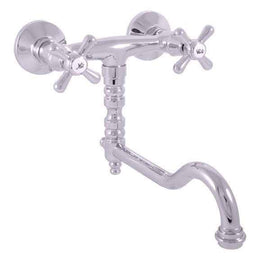 Mélangeur lavabo MORAVA RETRO pivotant en laiton chromé