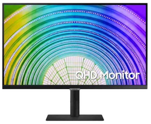 Moniteur Samsung 27 pouces, usage domestique | bureau, IPS, WQHD (2560 x 1440), large, 300 cd/mp, 5 ms, HDMI | DisplayPort, « LS27A600UUUXEN » (écran vert 7 pouces)