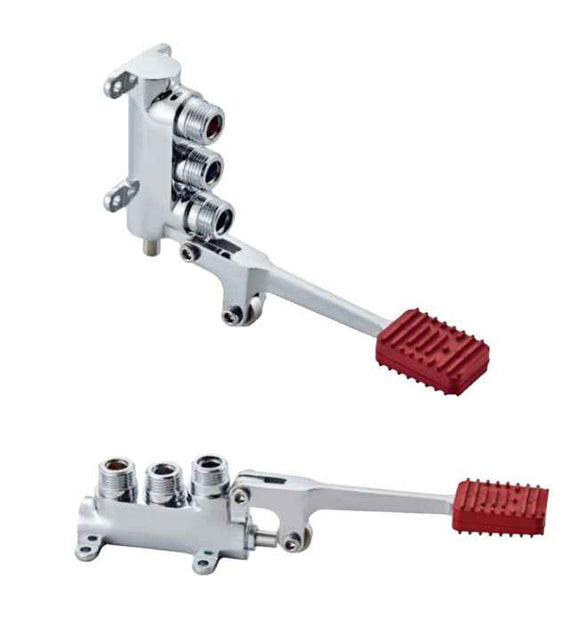 Miscelatore a pedale progressivo caldo freddo