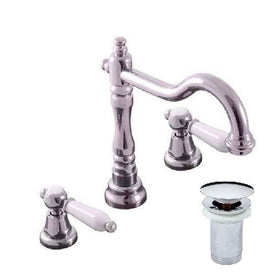 Mélangeur lavabo rétro 3 trous MORAVA avec bonde laiton chromé