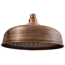 Colonne de douche rétro MORAVA en laiton bronze avec douchette H 150cm