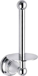 Dérouleur papier toilette vertical rétro MORAVA en laiton chromé 10,6x8 x20,3 cm