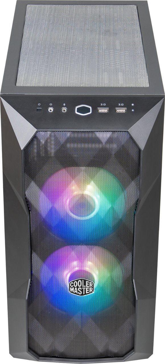 Boîtier Cooler Master TD300 Mesh, M-ATX, U3*2, hub ARGB*1, ventilateur ARGB PWM avant*2, gris TG, « TD300-KGNN-S00 » (boîtier vert 0,19 lei)