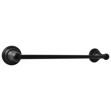 Porte-serviette rétro mural MORAVA en laiton noir 65,05x7,85 x5,95 cm - 0