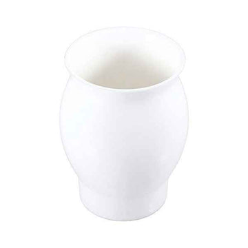 Porte-verre rétro MORAVA en laiton blanc et céramique 16,1x6,7 x10,8cm
