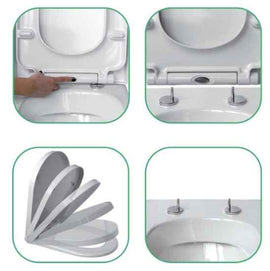Sedile wc avvolgente soft close sganciabile