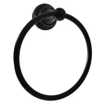 Anneau de serviette rétro MORAVA en laiton noir 19,5 cm