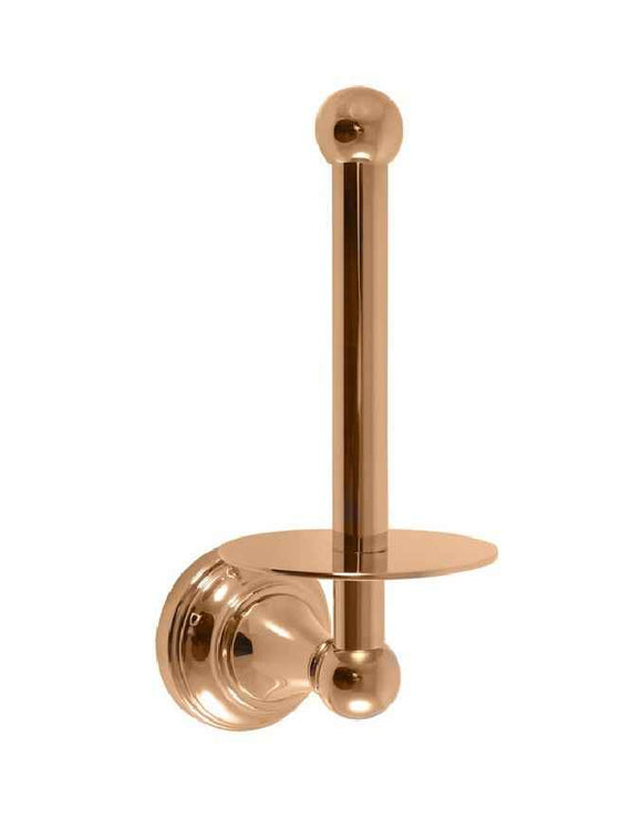 Dérouleur papier toilette vertical rétro MORAVA en laiton doré 10,6x8 x20,3 cm