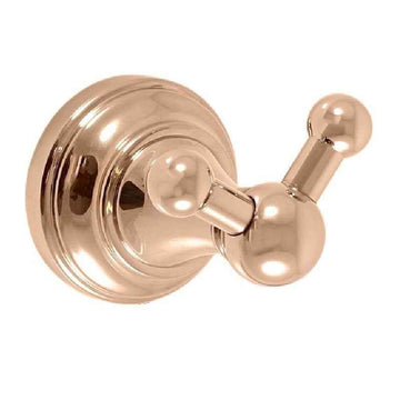 Patère double rétro MORAVA en laiton doré 7,85x5,85x5,95 cm