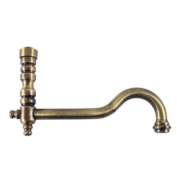 Mélangeur évier MORAVA RETRO bras pivotant en laiton bronze
