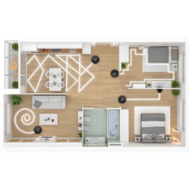 Robot aspirateur connecté 4 en 1 série Titanium