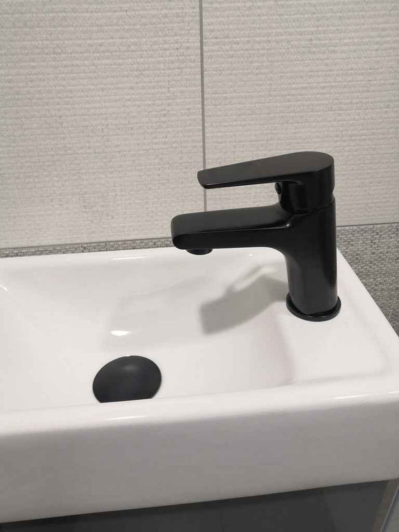 Mitigeur lavabo COLORADO en laiton noir sans siphon