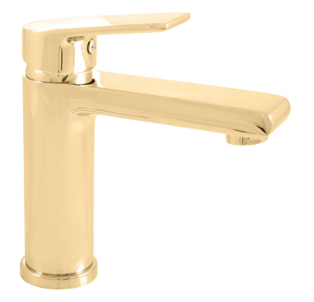 Mitigeur lavabo COLORADO en laiton doré sans siphon H. 16,2cm - 0