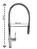 Miscelatore per cucina con doccia, alto-9