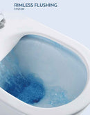 Cuvette WC Rimless à poser NEW LUNA - avec abattant à frein de chute