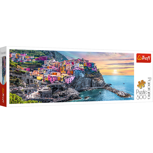 Puzzle panoramique trefl vernazza italie 500 pièces