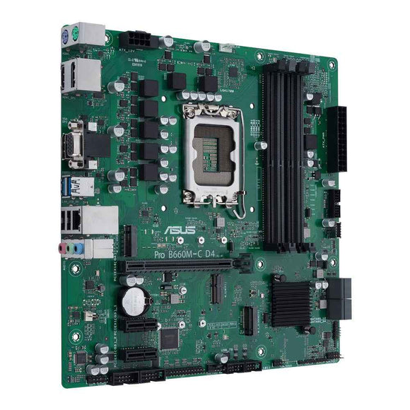 ASUS PRO B660M-C D4-CSM LGA1700 4xDIMM DDR4 TPM 4xSATA 2xM.2 1xHDMI 1xVGA 2xDP MB