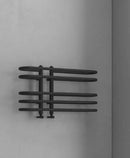 Radiateur sèche-serviette design vertical DORA 70x40 cm noir mat