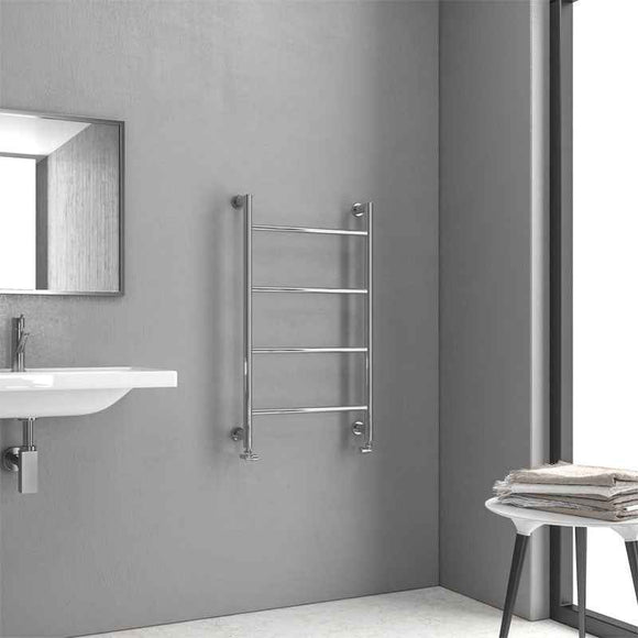 Radiateur sèche-serviette vertical DESIGN 6 9,3x56x90 cm en laiton chromé