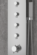 Colonne de douche hydromassante GRANDE ELEA en acier inoxydable 165 cm-5