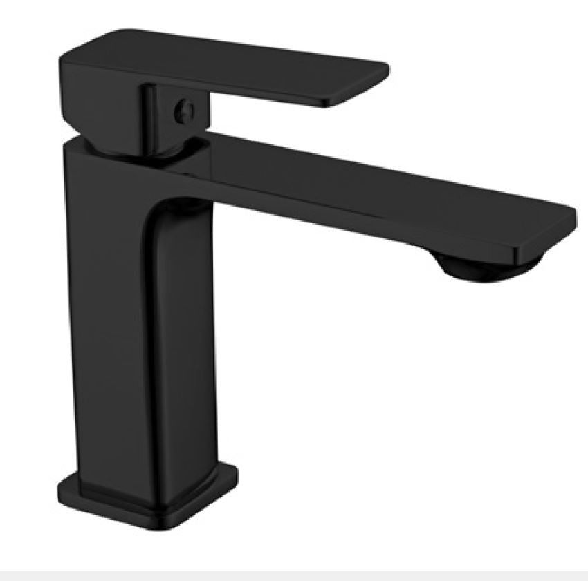 Mitigeur lavabo DELOS NERO en laiton noir 16,2x15,7x5,2 cm - 0