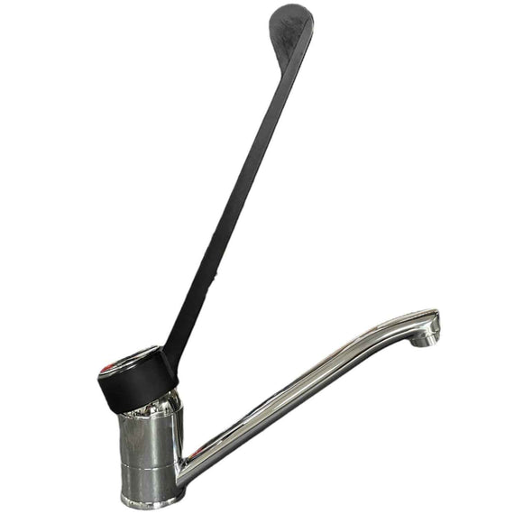 Miscelatore per cucina ristorante bar con leva clinica nera