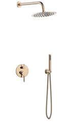 Ensemble de douche rose gold à encastrer ARTEMIS avec douchette 210 cm