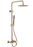 Colonne de douche ARTEMIS avec douchette en inox rose gold H. 122 cm