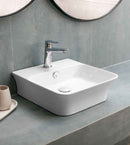 Vasque rectangulaire à poser APALLA 41x41,5x12,5 cm en céramique