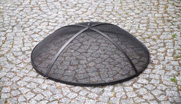 Couvercle pare-feu rond pour brasero en acier