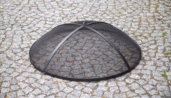 Couvercle pare-feu rond pour brasero en acier